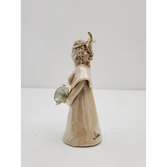 Mid Century Italian Flower Lady Figurine, Seated Lady , Hand Made and Painted - - Picture 4 of 10